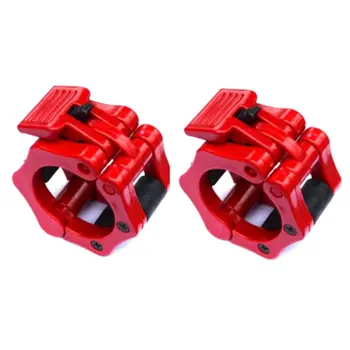 

A Pair Of 50 mm Professional Olympics Fast Fixing Buckles Horizontal Weightlifting Barbells Safety Circlips Fitness Special Equi