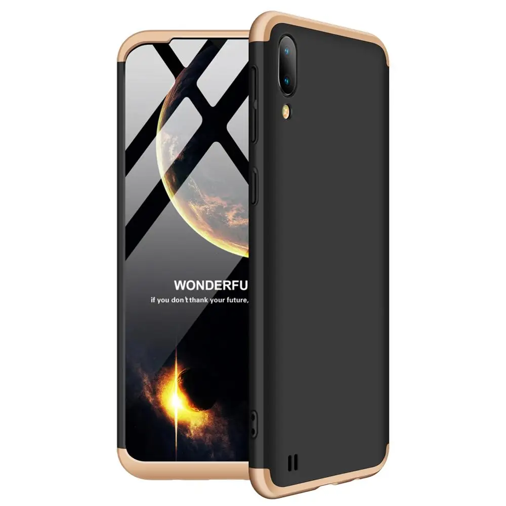 3-в-1 жесткий чехол 360 для samsung Galaxy A10 10 SM-A105F/DS SM-A105FN/DS SM-A105G/DS SM-A105F A105 M10 м 10 чехол на заднюю панель - Цвет: C