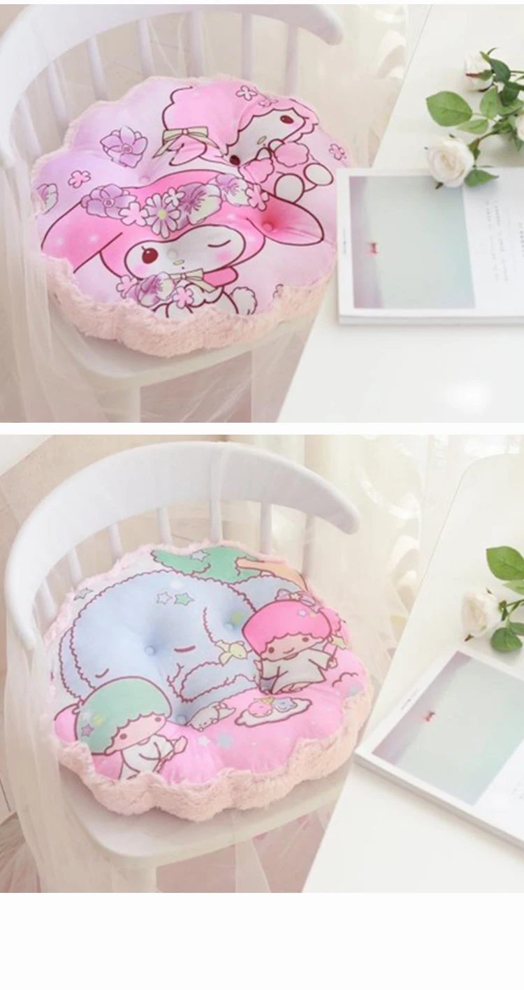 Hello kitty Милая мультяшная Сидящая Подушка для офиса сидячая Подушка для спальни подушка для кошки подушка для обеденного стула зимняя плюшевая подушка