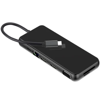 

Mst Usb C Laptop Docking Station Usb 3.0 Hdmi Vga Rj45 Pd Usb Hub for Laptop Pro Hp Dell Surface Dock