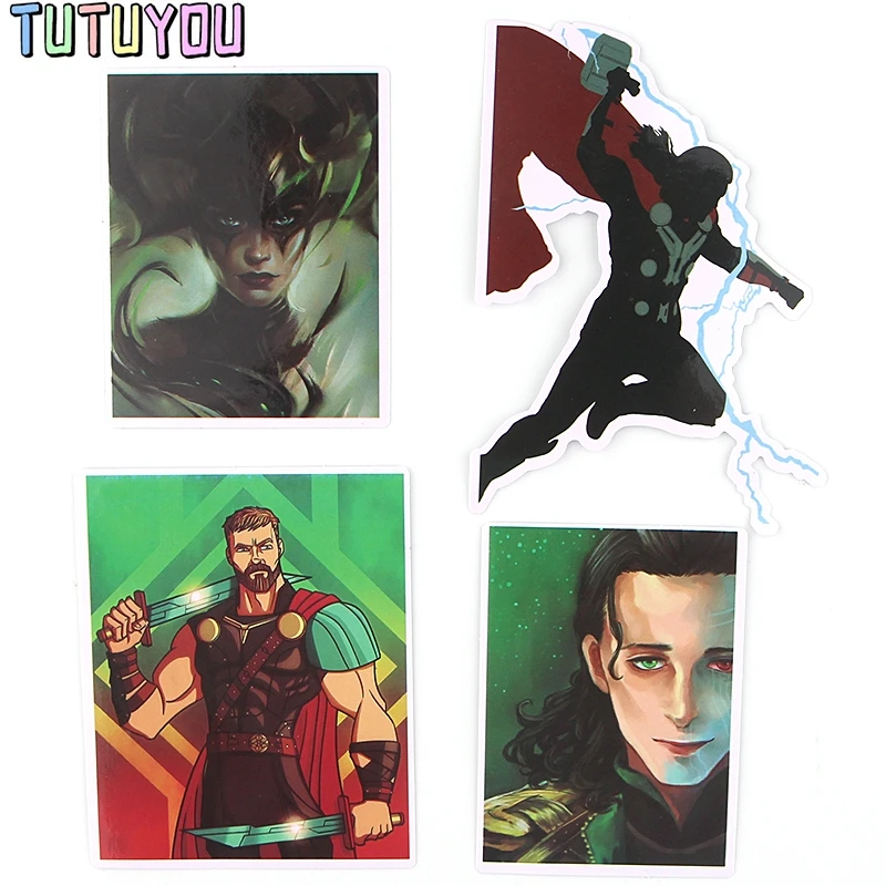 PC257 1 комплект Thor Loki стикер водонепроницаемый для ноутбука мото скейтборд багаж гитара Furnitur Наклейка s