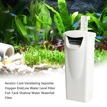 

220V 3W Waterfall Aquarium Turtle Fish Tank Oxygen Pump Built-In Low Water Level Filter Fish Aquarium Pump Accessories