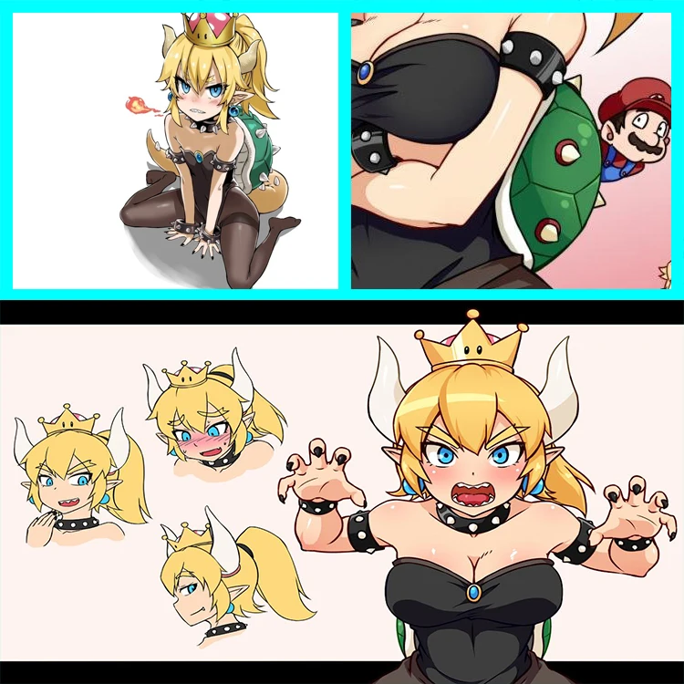 Аниме Супер Марио косплей реквизит Принцесса Bowsette аксессуары косплей реквизит Хэллоуин вечерние Kuppa Koopa косплей реквизит оборудование