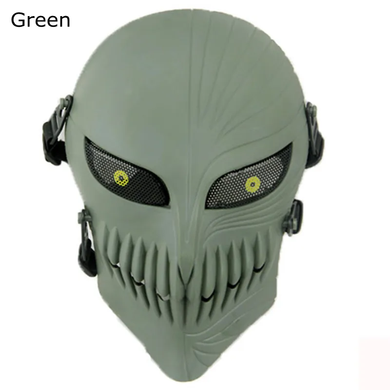 Смерти Ичиго Куросаки из Блич маска Хэллоуин маскарад череп Косплей костюмы CS военная игра тактический реквизит - Цвет: Green