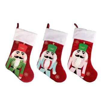 

Christmas Stockings Candy Bag Decoration Ornaments Pendant Small Boots Children New Year Candy Bag Gift Fireplace Tree Jewelry