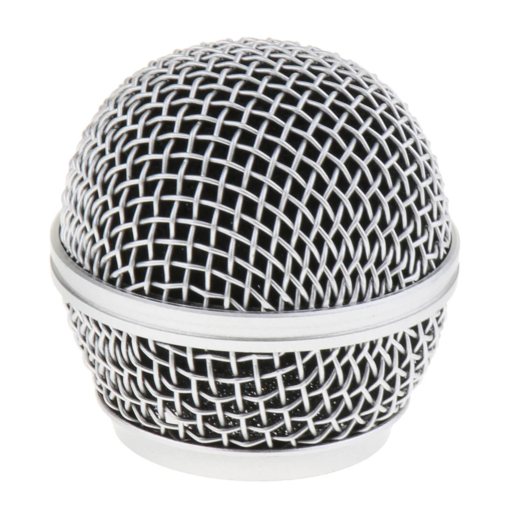 Durable Steel Microphone Grille Mic Mesh Grill Ball Head Rust Resistant
