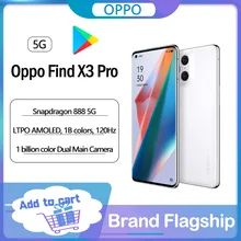 Oryginalny OPPO znajdź X3 Pro 5G inteligentny telefon Snapdragon 888 6.7 'AMOLED 120Hz ekran 4500mAh 65W Super VOOC 50MP + 50MP globalna gwarancja