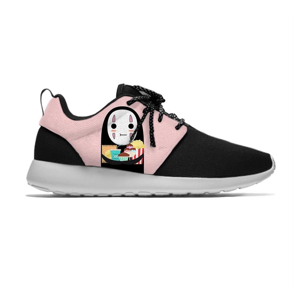 Унесенные Призраками Без лица модные милые забавные Kawaii детские спортивные кроссовки Повседневные Дышащие Кроссовки подарок для мальчиков и девочек - Цвет: No Face man1
