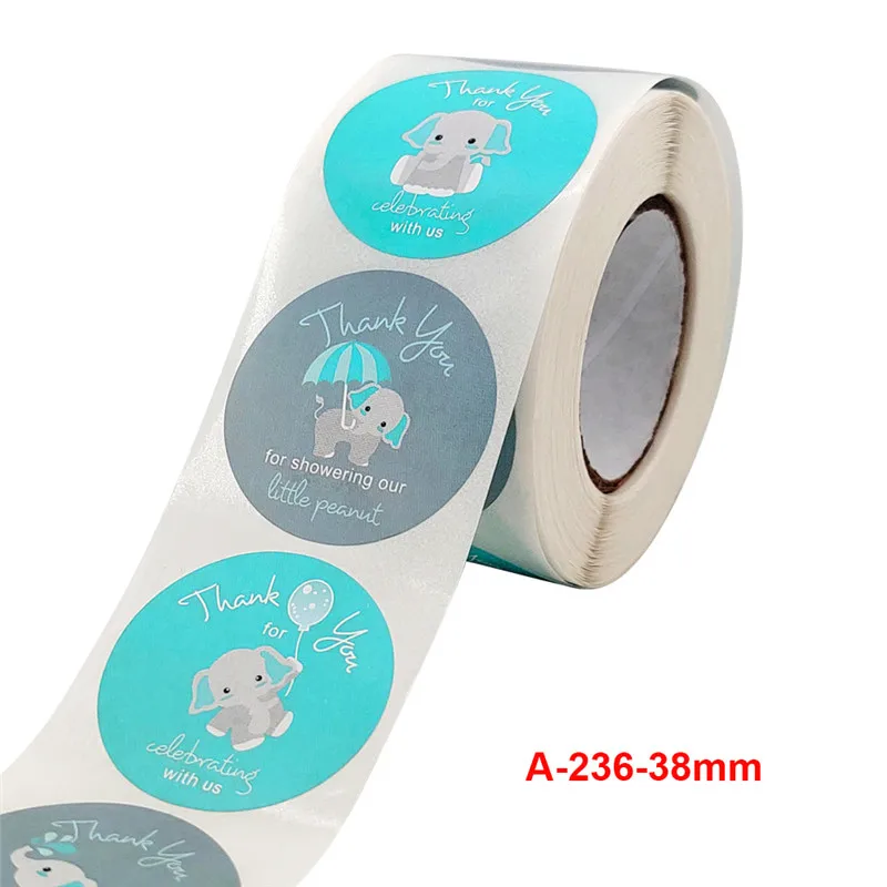 1.5 inch Kawaii Cute Christmas thank you Stickers Pumpkin Sealing Halloween Sticker Roll for gift packaging decoration 100pcs - Image 6