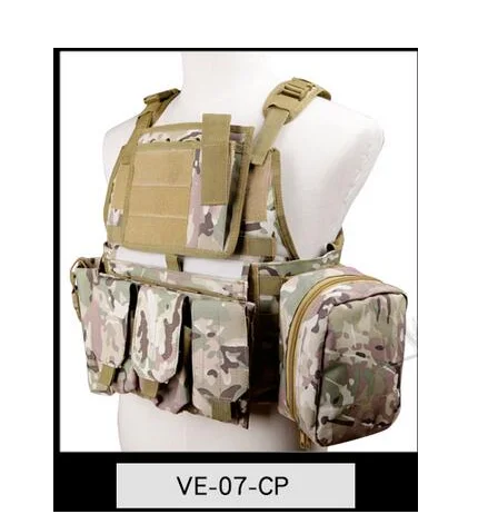 Военный Molle Combat 600D жилет тактический Мультикам камуфляж CSWoSporT страйкбол охота