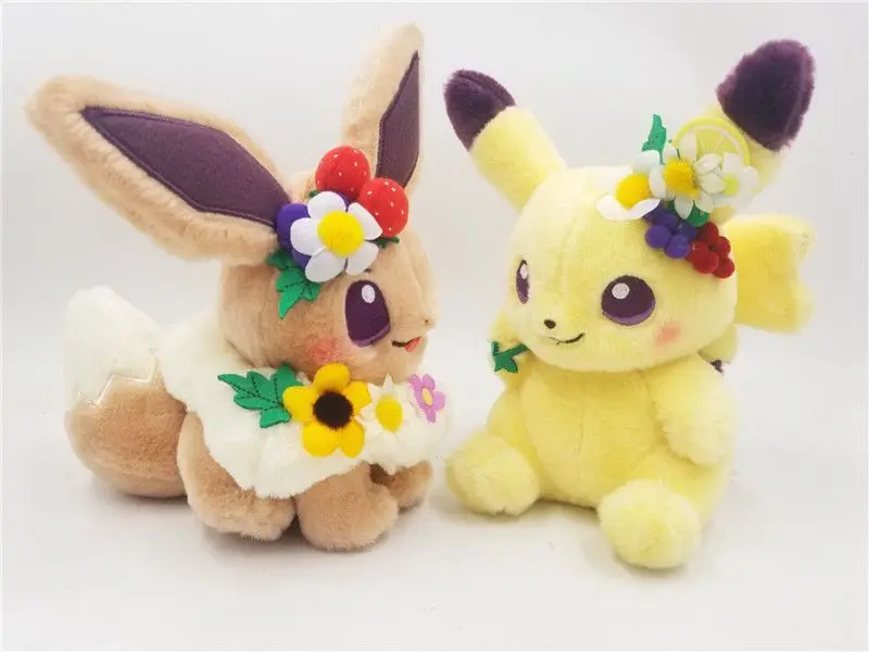 Весенний фестиваль Пасхальный Пикачу Eevee мягкие животные плюшевые игрушки