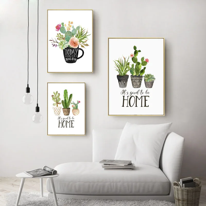 Botanical-Cactus-Print-Home-Sweet-Home-Sign-Quote-Wall-Art-Painting-Kitchen-Decor-Tea-Poster-Nordic (4)