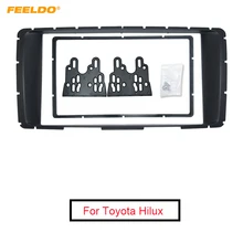 FEELDO 2-Din стерео панель для Toyota Hilux 2011+ фасции Радио DVD Dash установка Монтажная отделка комплект лицевой панели рамка# MX4904