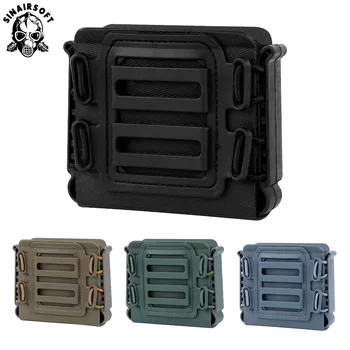 

Tactical Soft Shell Mag Carrier Holster Rifle Magazine Holders Pouches (MG-42) with Moll Belt for ASW338 L96A1 M82A1 Magazine