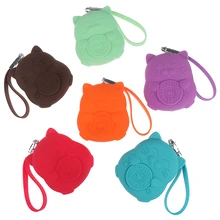 Силиконовый Кот приносящий удачу винтажный подлинный силиконовый кошелек для ключей женский Футляр для ключей Чехол-держатель для ключей организатор ключей экономки сумка