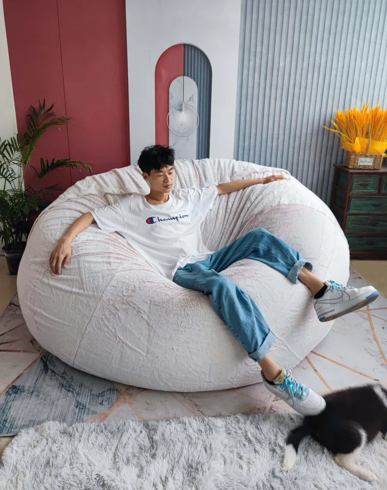 Otautau-puf Gigante Para Sofá Cama, Funda Sin Relleno, Esponjosa, Grande,  Xxl, Reclinable, 200cm - Sofás Puff - AliExpress