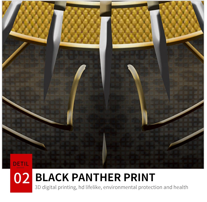 VIP FASHION Black Panther Costume Boy Adult Men 3D printed Superhero Raglan Sleeves Compression Shirts Tops For Male