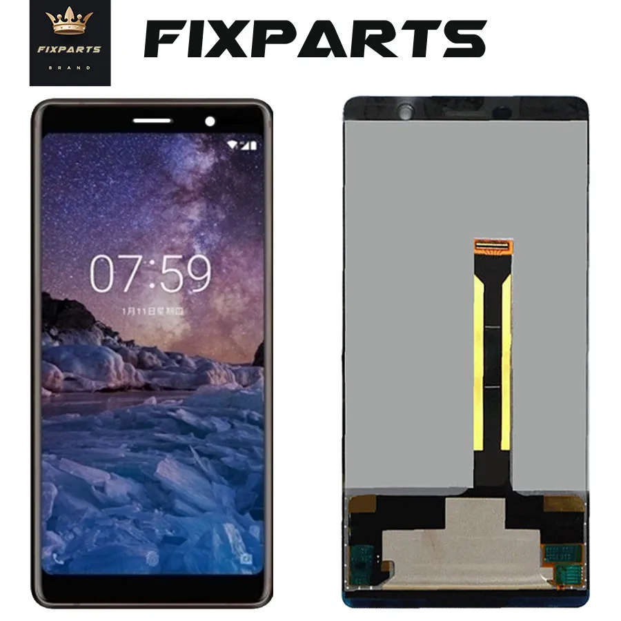 ЖК-экран 7 Plus для Nokia PLUS 100% тестирование Новый ЖК-дисплей E7 сенсорный дигитайзер в