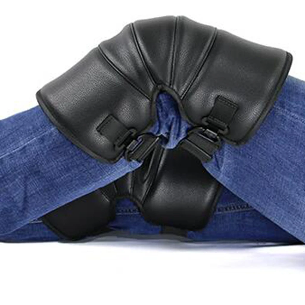 Motorcycle Thicken Windproof Knee Pads Sleeve Warmers Thermal Knee Wrap 35cm