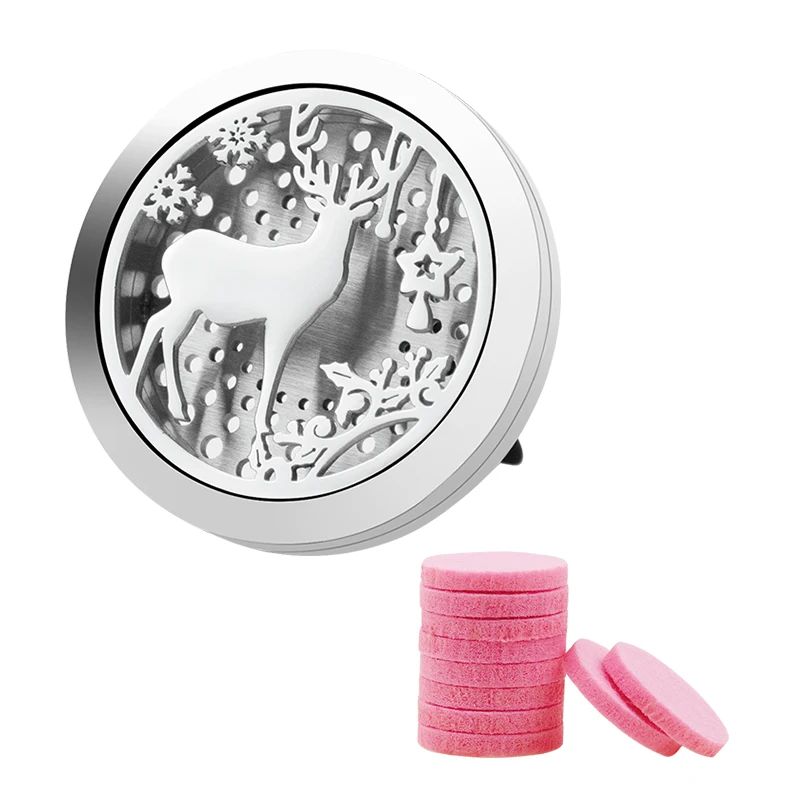 1 Deer N Pink Держатель освежителя воздуха для автомобиля с рождественской елкой, аксессуары для ароматизатора, ароматизатор, ароматизатор, авто украшение интерьера, ароматизатор - Название цвета: 1 Deer N Pink