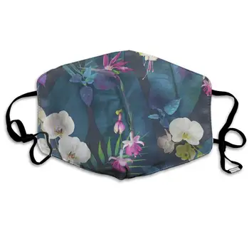 

Mouth Mask Tropical Floral Flower Print Masks - Breathable Adjustable Windproof Mouth-Muffle, Camping Running for Women and Men