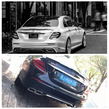 

For Mercedes-Benz W213 E Class AMG 2015-2018 ABS Primer Color Rear Trunk Spoiler Car Tail Wing Decoration