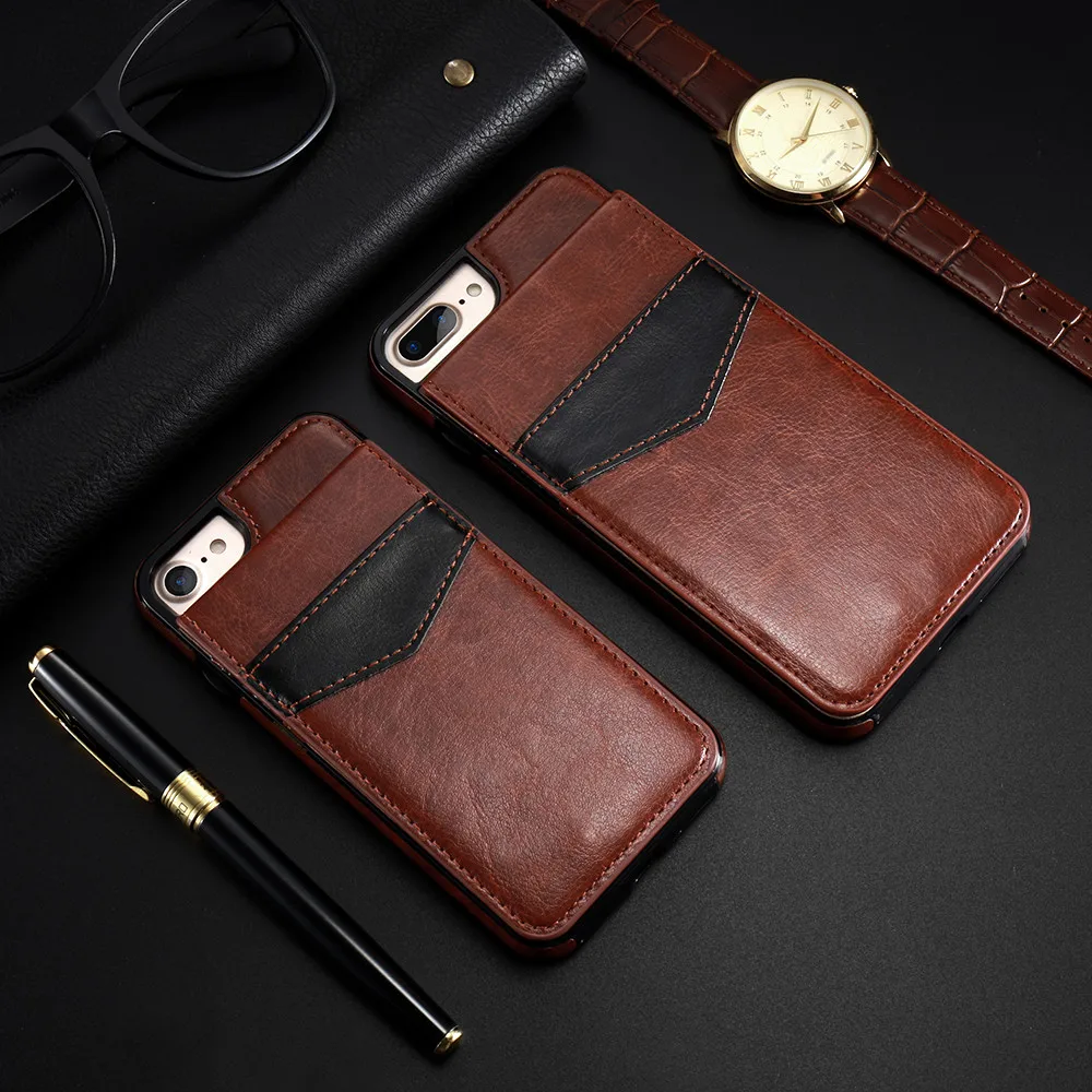 Kisscase за чехол на айфон 7 6 s 8 x айф Винтаж бумажник телефон Case Роскошные