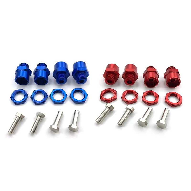 4x RC1:10 12MM to 17MM Extended Wheel Hex Hub
