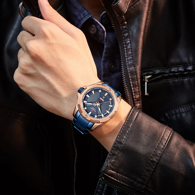NAVIFORCE мужские часы лучший бренд класса люкс модные повседневные кварцевые часы водонепроницаемые спортивные мужские военные наручные часы Relogio Masculino