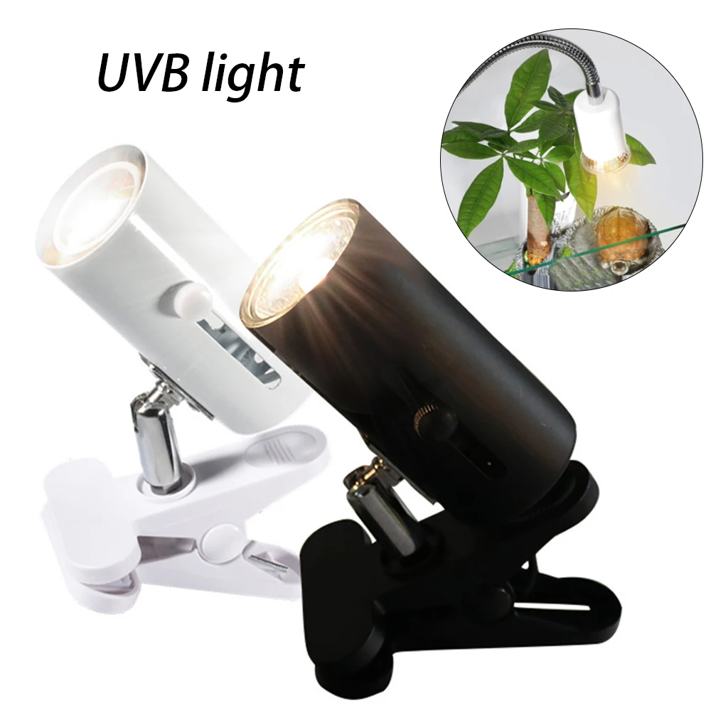 220V UVA UVB 3 0 Reptile Lamp Kit with Clip on Ceramic Light Holder Turtle Basking 2