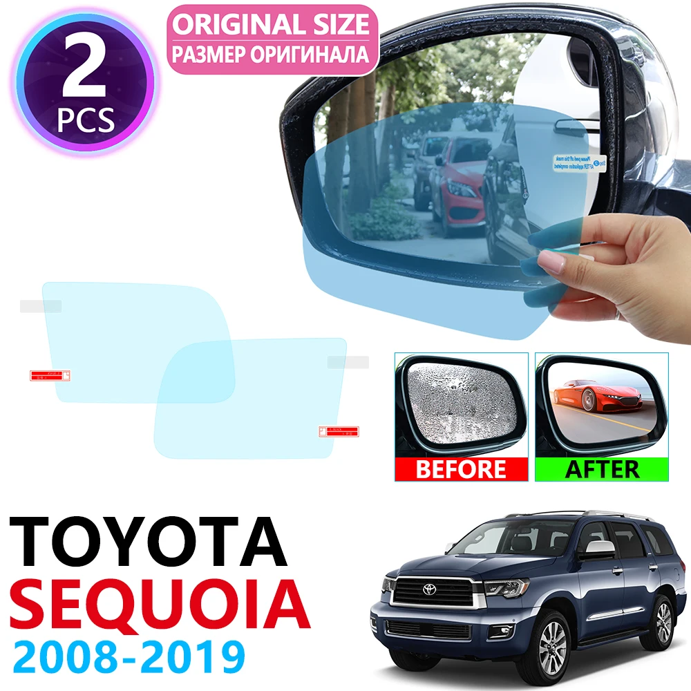 

for Toyota Sequoia SR5 TRD 2008~2019 Full Cover Rearview Mirror Anti-Fog Films Rainproof Anti Fog Film Accessories 2010 2018