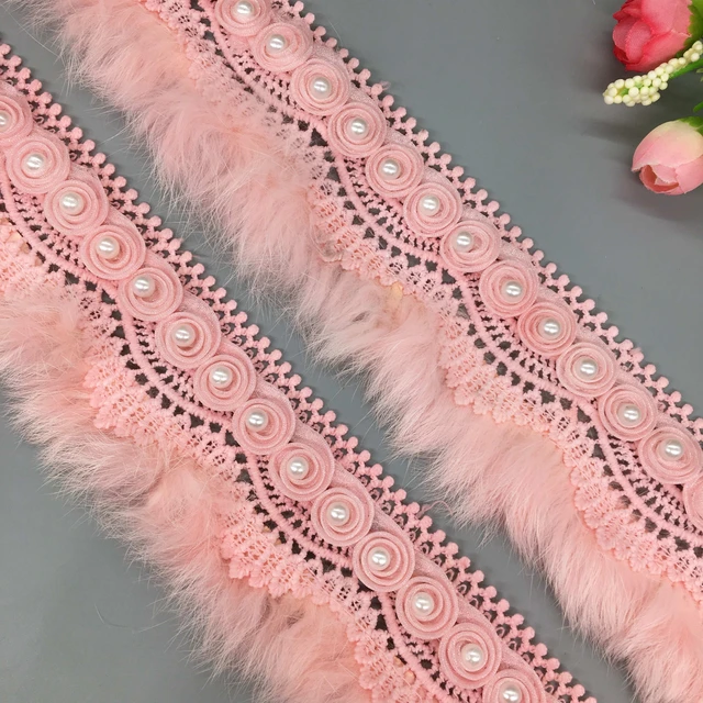 30pcs Lace Ribbon 3d Flower Rose Floral Lace Trim Fabric Embroidered  Wedding Dress Clothes Hat Diy Materials Sewing Craft - Lace - AliExpress