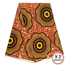 Африканская восковая ткань с принтом Анкара для шитья Анкара африканская ткань 12 ярдов Нигерия хлопок Гана ткань для платья 91014