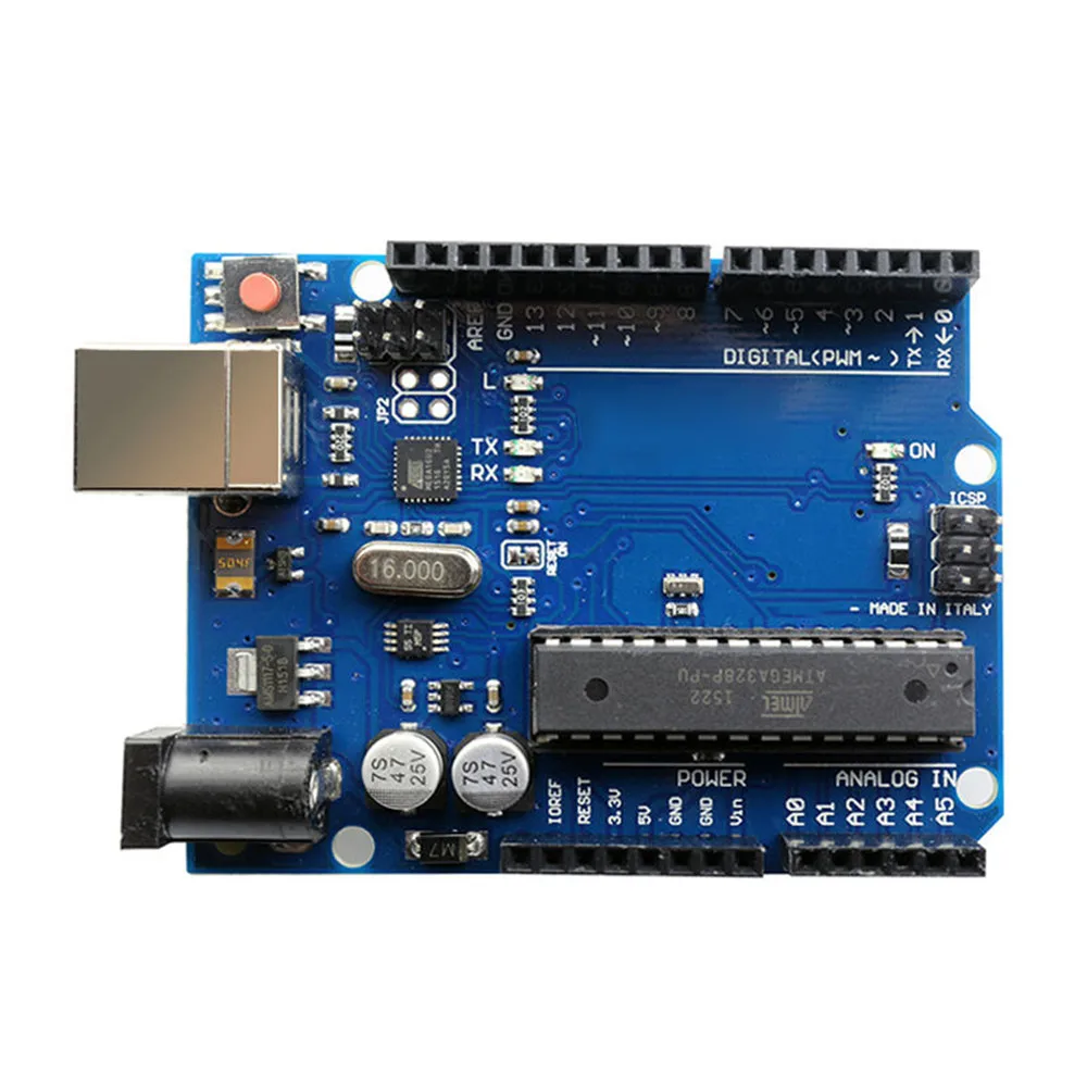 100 шт./лот для UNO R3 MEGA328P с usb-кабелем+ официальная бумажная коробка R3 для Arduino для UNO