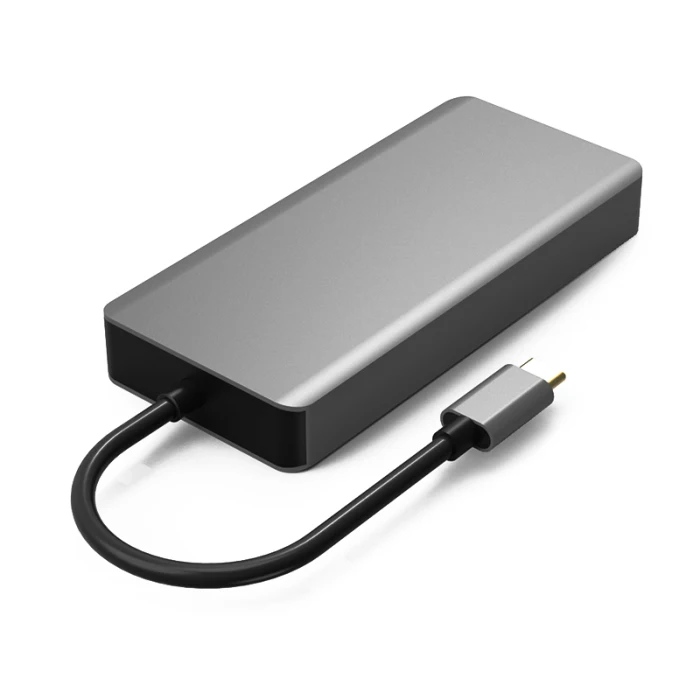 Многофункциональный тип-c к HDMI VGA концентратор аудио адаптер для ПК компьютер ноутбук JHP-лучший