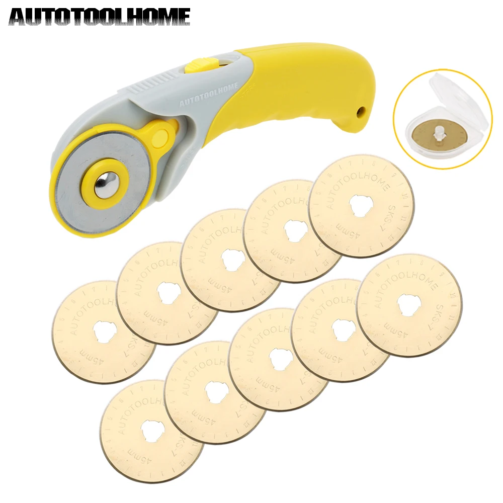 Titanium Rotary Cutter Blades Set 10/20/30/50pcs replacement leather Fabric SKS-7 Quilting Sewing Patchwork Tool | Дом и сад
