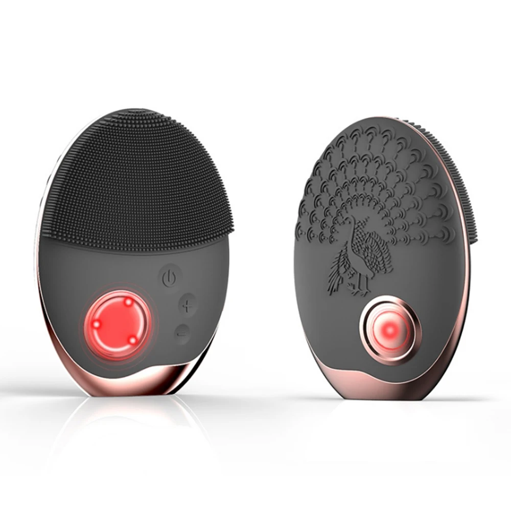 

JuneJour Wireless charging skin cleanser Vibration Facial Cleansing Brush Skin Remove Blackhead Pore Cleanser Facial Cleaning