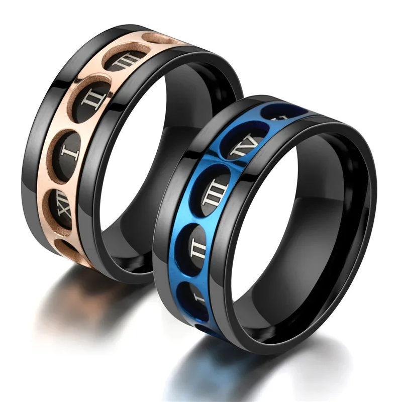 Anxiety Ring Fidget Spinner Rings For Women Stainless Steel Rings Fidgets Rotate Freely Anti Stress Accessories Men's Jewelry 2
