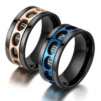 Anxiety Ring Fidget Spinner Rings For Women Stainless Steel Rings Fidgets Rotate Freely Anti Stress Accessories Men's Jewelry 2