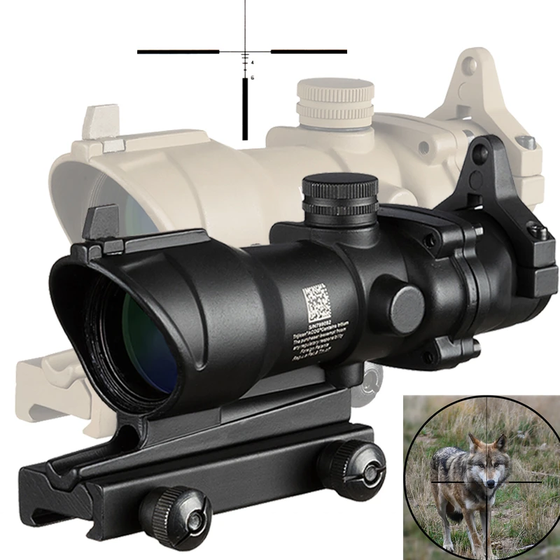 

Hunting Ac0g 4X32 tactical Optical sight Sniper Cross With 20mm Picatinny Rail Mount Airsoft accessories rifle scope For hunting