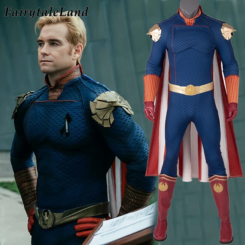 The Boys Homelander Cosplay Costume Halloween Zentai Suit for Men Custom  Made