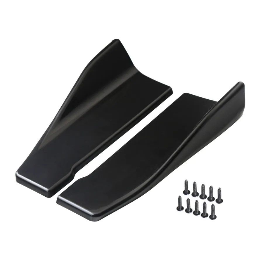 Автомобильные универсальные боковые юбки, задний угол, бампер, полоска для губ, разветвитель, внешние аксессуары, бамперы, декоративная защита
