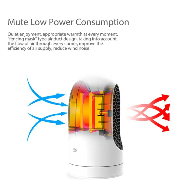 Мини электрический обогреватель домашний офис зимний теплый вентилятор воздушный обогреватель A6HB