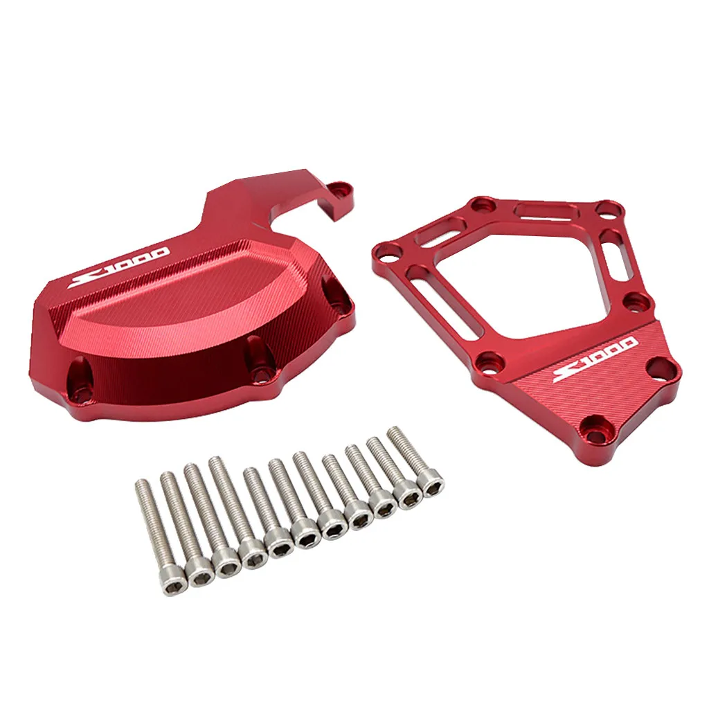 CNC защита для оболочки двигателя Crash Slider протектор подходит для S1000R S1000RR HP4 - Цвет: Red