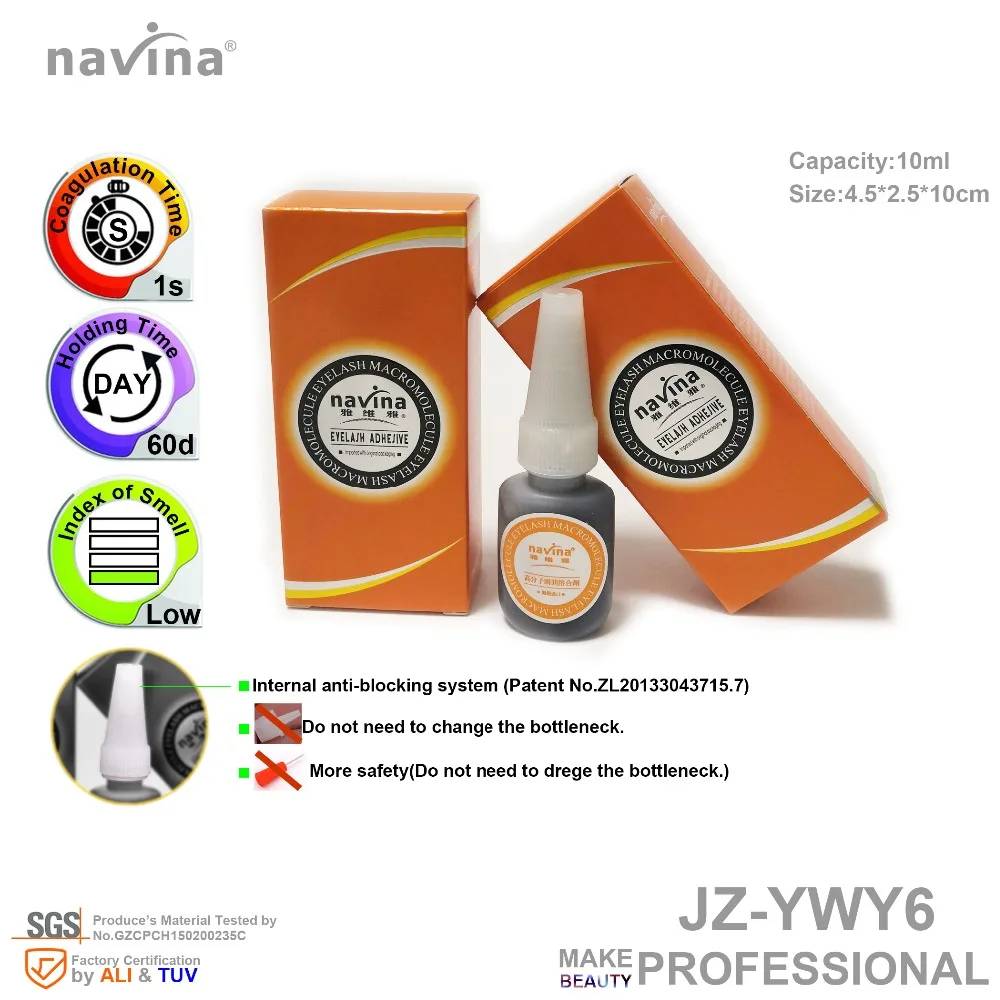 Adesivo para Maquiagem Segurança e Sistema 1 segundo para Corrigir Navina Eyelahses Cola Mais Interno Anti-blockig - 1 High Quality Beleza e saúde