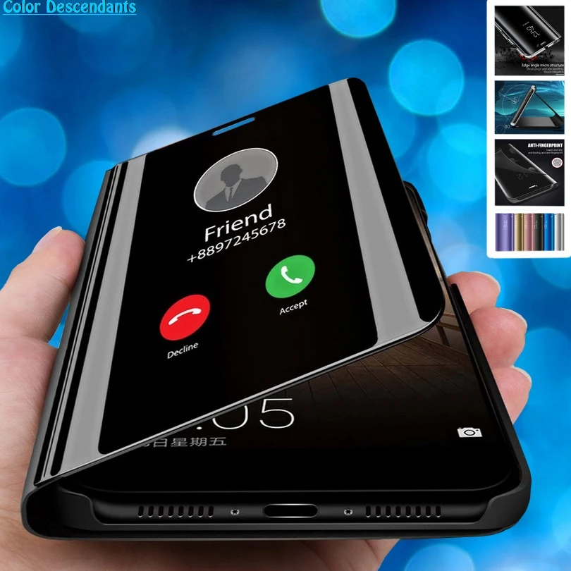 

Mirror Surface Leather 360 Protective Flip Case For Huawei Y6 Prime Y7 Pro Y9 2019 Y7 Y6 Prime Y5 Y9 2018 Luxury Cover Capa