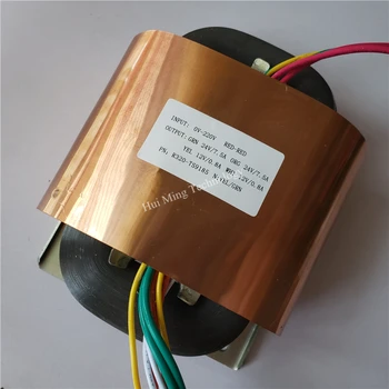 

2*24V 7.5A 2*12V 0.8A R Core Transformer 380VA copper dual 24V 30V 32V custom transformer 220V shield output for Power amplifier