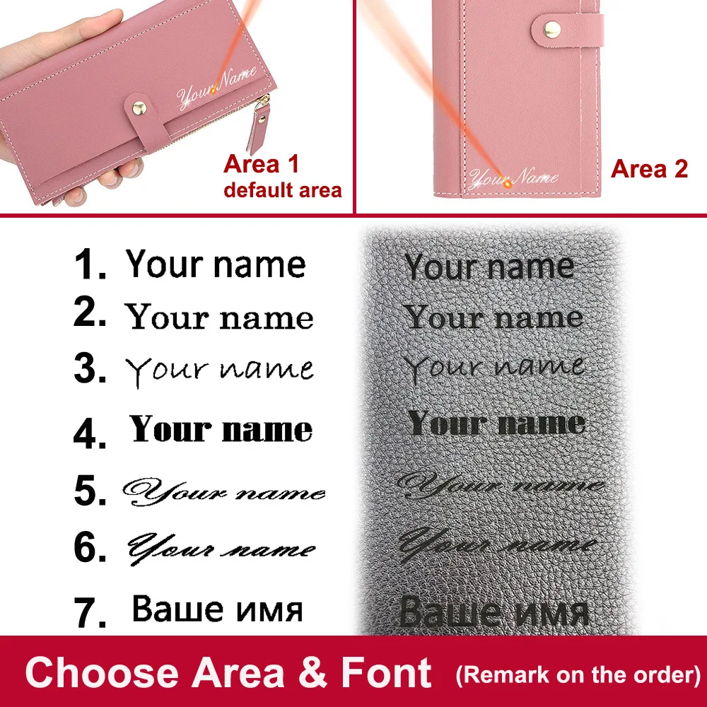 2021 New Women Wallets Name Engraving Fashion Long Leather Top Quality Card Holder Classic Female Purse Wallet For Women 2021 New Women Wallets Name Engraving Fashion Long Leather Top Quality Card Holder Classic Female Purse Wallet For Women