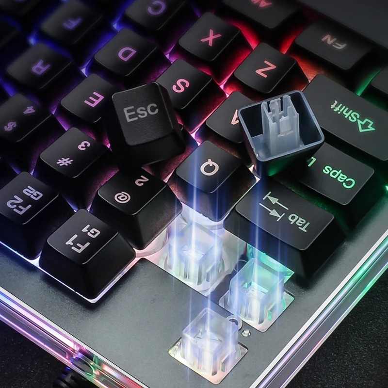  Gaming Keyboard Mechanical One-Handed Keyboard for Mobile Game Left Hand Keyboard