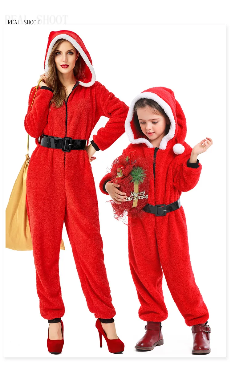 papai noel trajes inverno macacões pijamas carnaval purim festa vestido